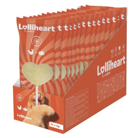M-Pets Lolliheart Tavuklu ve Balkabaklı Lolipop Kedi Ödül Maması 4gr (15'li)
