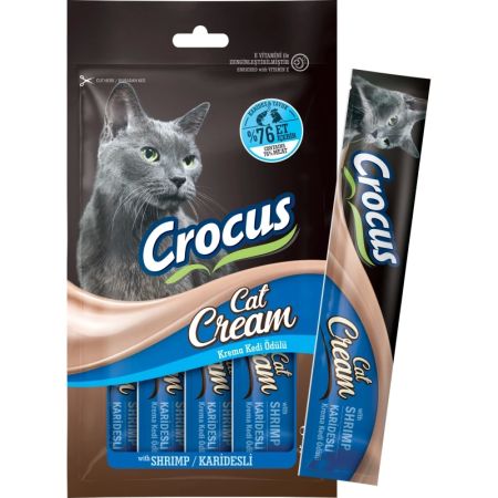 Crocus Karidesli Krema Kedi Ödülü 4x15gr