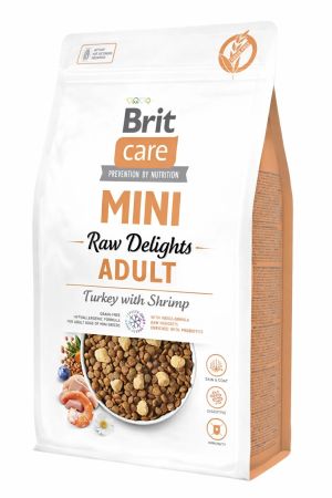 Brit Care Mini Raw Delights Hindili ve Karidesli Küçük Irk Yetişkin Köpek Maması 2kg