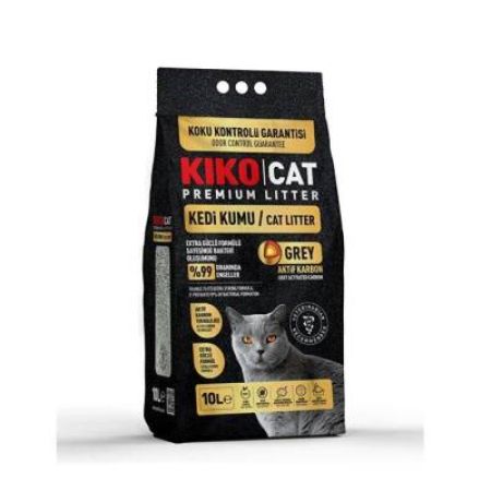 Kiko Cat Premium Litter Grey Karbon 10 Lt Kedi Kumu