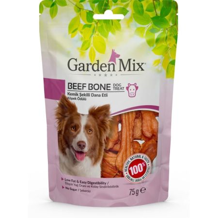 Garden Mix Kemik Şekilli Dana Etli Köpek Ödülü 75 75 Gr