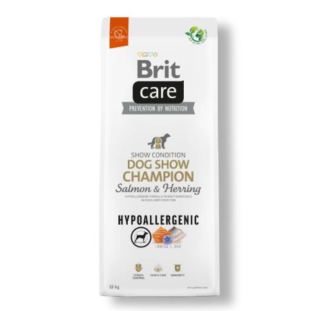 Brit Care Hipoalerjenik Dog Show Champion Somon ve Ringa Balıklı Yetişkin Köpek Maması 12 kg