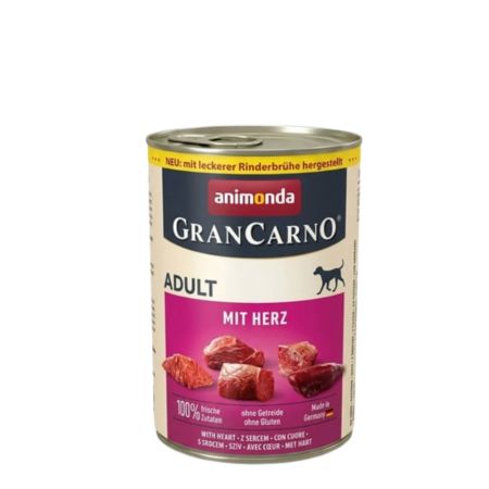 Animonda Gran Carno Yürekli Yetişkin Köpek Konservesi 400gr