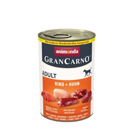Animonda GranCarno Sığır Etli ve Tavuklu Yetişkin Köpek Konservesi 400 gr