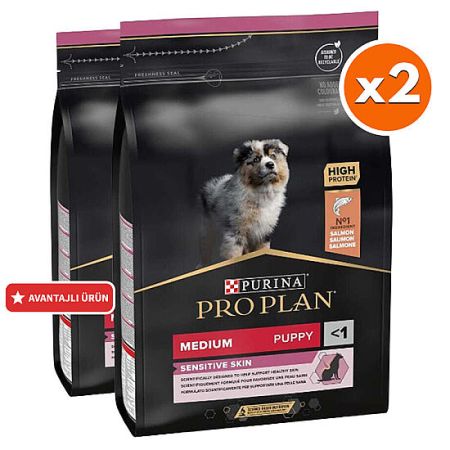 Pro Plan Medium Orta Irk Somon Yavru Köpek Maması 3 Kg x 2 Adet