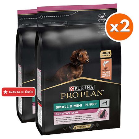 Pro Plan Somonlu Küçük Irk Yavru Köpek Maması 3 Kg x 2 Adet