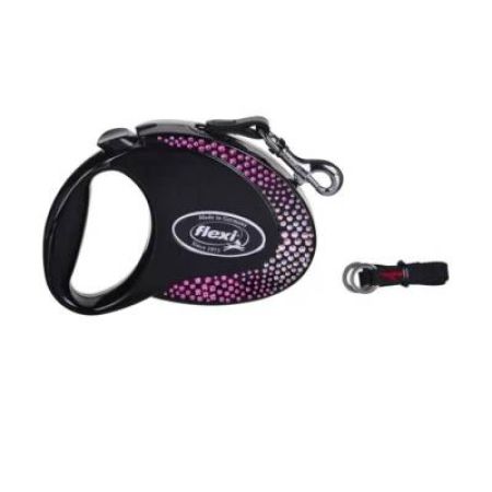 Flexi Glam Siyah M Beden 5 MT Otomatik Şerti Tasma