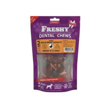 Freshy Ördek Sargılı Donut Köpek Ödülü 2'li 100 Gr