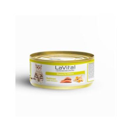 LaVital Somonlu ve Zerdeçallı Yavru Kedi Konservesi 85 Gr