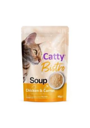 Catty Bistro Tavuklu ve Havuçlu Kedi Çorbası 40 Gr