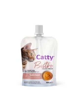 Catty Bistro Somonlu Yetişkin Kedi Krema Ödülü 100 Gr
