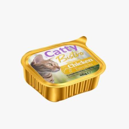 Catty Bistro Mousse Tavuklu Yetişkin Kedi Konservesi 40 Gr