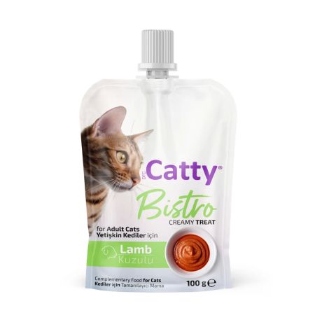 Catty Bistro Kuzulu Yetişkin Kedi Krema Ödülü 100 Gr