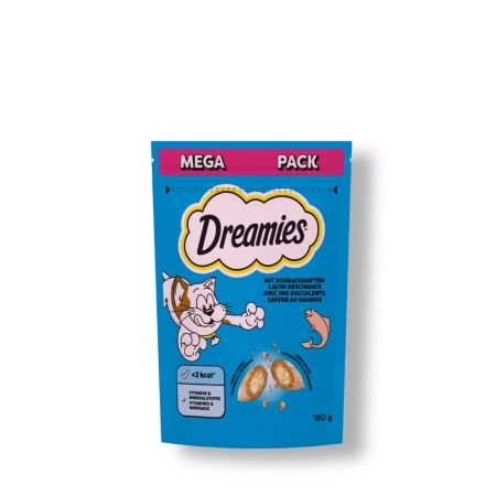 Dreamies Mega Paket Somon Dolgulu Bisküvi Kedi Ödül Maması 180 gr