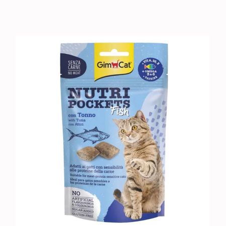 GimCat Nutri Pockets Fish Ton Balıklı Kedi Ödül Maması 60 gr