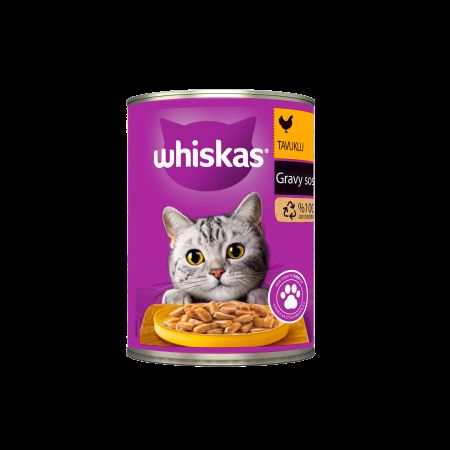 Whiskas Sos İçinde Tavuklu Yetişkin Kedi Konservesi 400 gr
