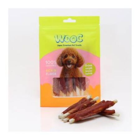Wooc Ördek Sargılı Kemik Köpek Ödülü 75 Gr