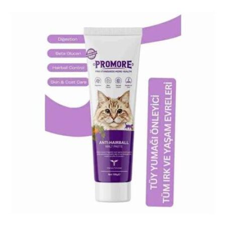 Promore Anti-Hairball Tüy Yumağı Önleyici Malt Kedi Macunu 100 gr