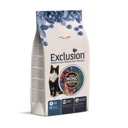 Exclusion Monoprotein Tavuklu Narlı ve Yaban Mersinli Düşük Tahıllı Yavru Kedi Maması 12 Kg