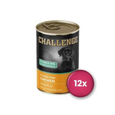 Challenge Tavuklu Yetişkin Köpek Konservesi 400 Gr X 12 Adet