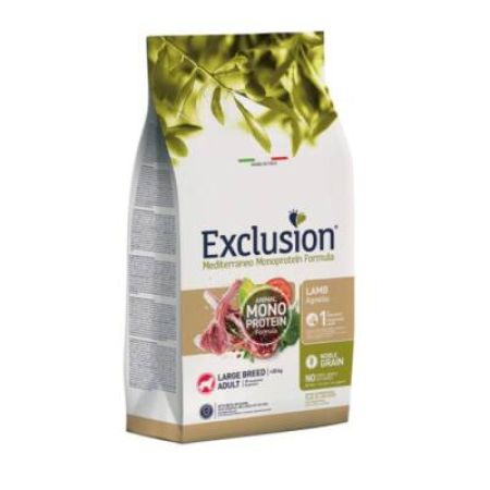 Exclusion Monoprotein Kuzu Etli ve Narlı Düşük Tahıllı Büyük Irk Yetişkin Köpek Maması 12 Kg