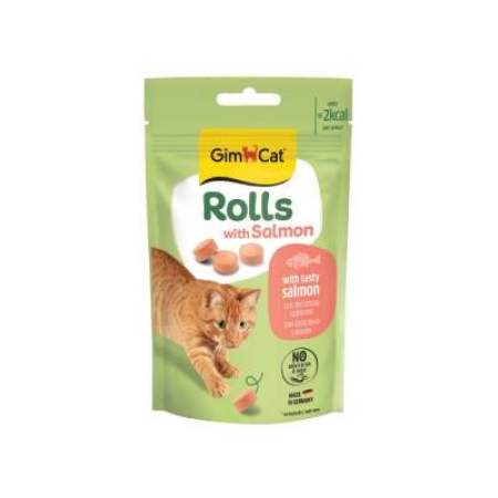 Gimcat Rolls with Salmon Somonlu Kedi Ödül Tableti 50 Gr
