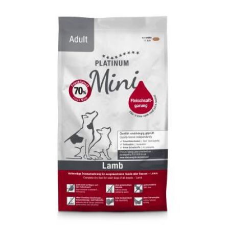 Platinum Mini Kuzulu Yetişkin Köpek Maması 900 Gr