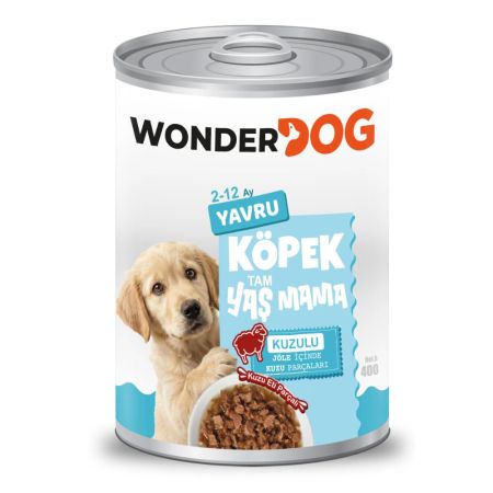 WonderDog Kuzulu Yavru Köpek Konservesi 400 gr