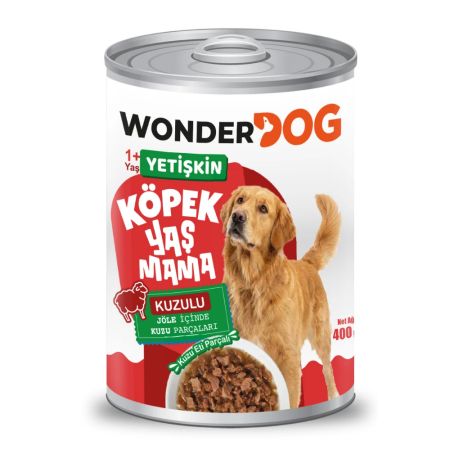 WonderDog Kuzulu Yetişkin Köpek Konservesi 400 gr