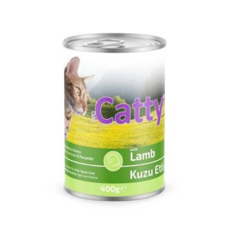 Catty Soslu Kuzu Etli Kedi Konservesi 400 Gr