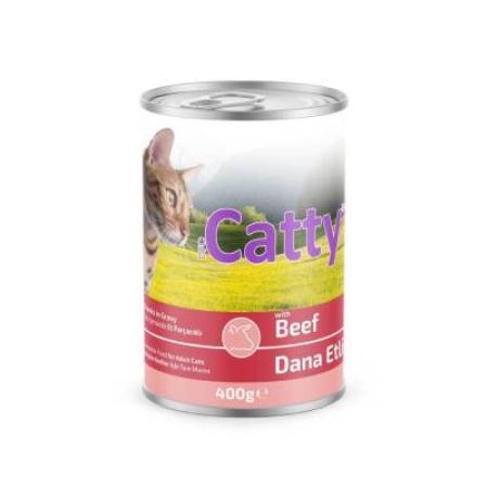 Catty Soslu Dana Etl Kedi Konservesi 400 Gr