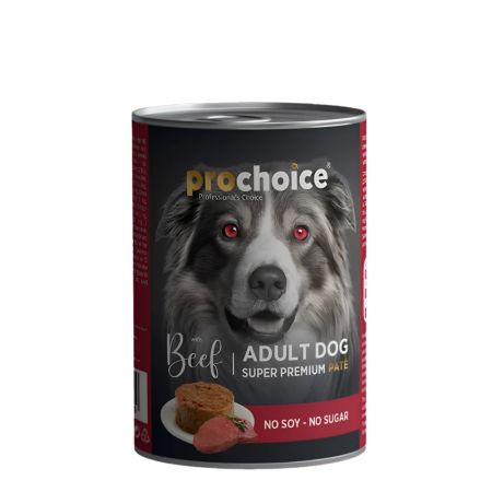 Prochoice Şekersiz Ezme Sığır Etli Yetişkin Köpek Konservesi 400 gr
