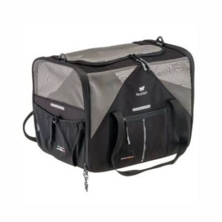 Ferplast Voyager 450 Kedi ve Köpek Kumaş Taşıma Çantası Siyah 55x33x37 cm