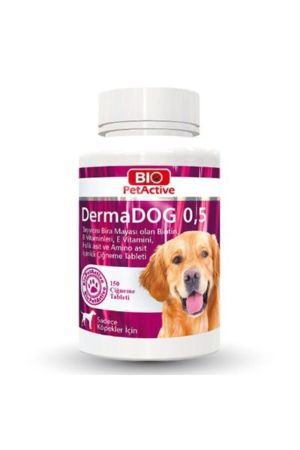Bio PetActive Dermadog Küçük Irk Köpekler için Sarımsaklı Maya Tableti 150 adet 75 gr
