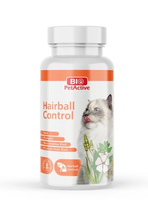 Bio PetActive Hairball Control Kediler için Tüy Yumağı Önleyici Tablet 90 tablet 45 gr