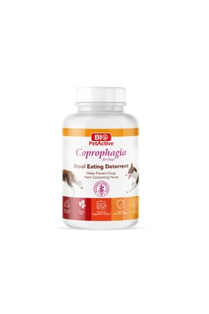 Bio PetActive Coprophagia Stool Eating Deterrent 1,5 Köpekler için Dışkı Yeme Önleyici Tablet 60 tablet 90 gr