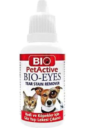 Bio PetActive Bio-Eyes Kediler ve Köpekler için Gözyaşı Leke Çıkarıcı Solüsyon 50 ml