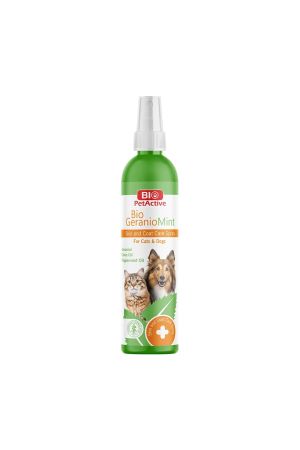 Bio PetActive GeranioMint Kedi ve Köpek Deri ve Tüy Bakım Spreyi 100 ml