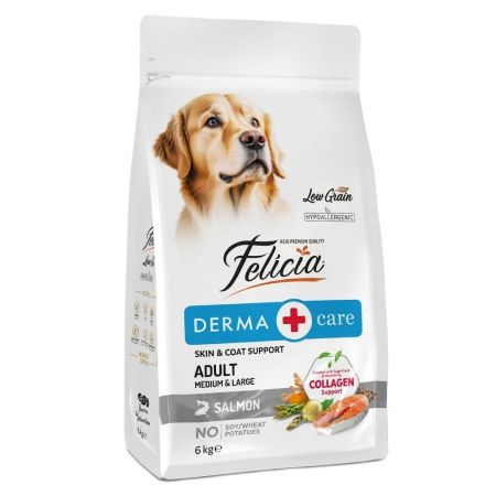 Felicia Hipoalerjenik Az Tahıllı Somonlu Orta Ve Büyük Irk Yetişkin Köpek Maması 6 kg