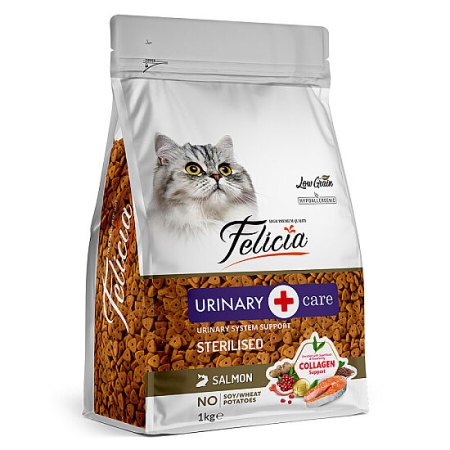 Felicia Hypoallergenic Urinary Sterilised Somonlu Kısırlaştırılmış Kedi Maması 1 Kg