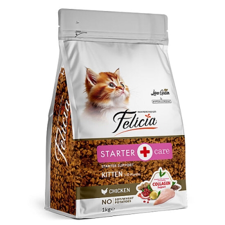 Felicia Hypoallergenic Starter Care Kitten Düşük Tahıllı Tavuklu Yavru Kedi Maması 1 Kg