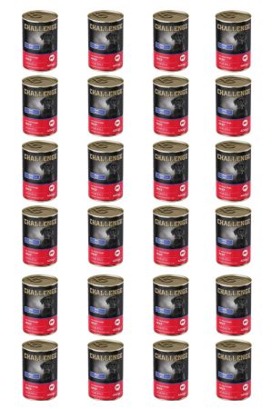 Challenge pate sığır etli yetişkin köpek konservesi 400 gr x 24 adet