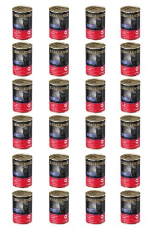 Challenge pate sığır etli yetişkin kedi konservesi 400 gr x 24 adet
