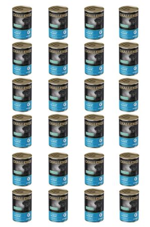 Challenge somonlu yetişkin köpek konservesi 400 gr x 24 adet