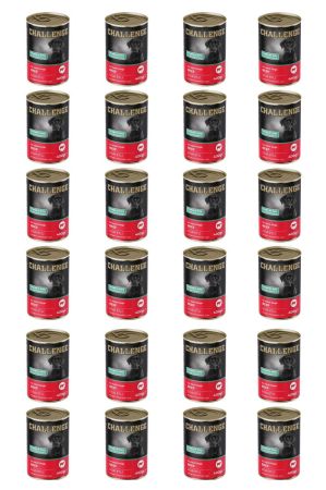 Challenge sığır etli yetişkin köpek konservesi 400 gr x 24 adet