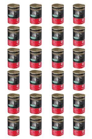 Challenge sığır etli yetişkin kedi konservesi 400 gr x 24 adet