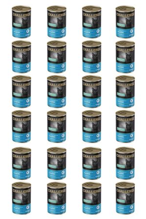 Challenge somonlu kısırlaştırılmış yetişkin kedi konservesi 400 gr x 24 adet