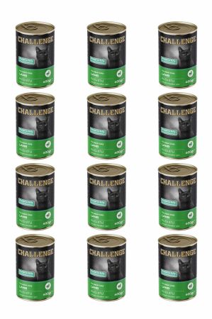 Challenge Kuzu Etli Yetişkin Kedi Konservesi 400 gr X 12 Adet