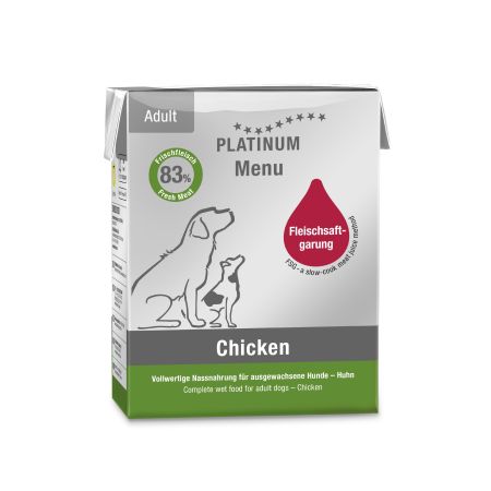Platinum Tavuklu Yaş Köpek Maması 375gr
