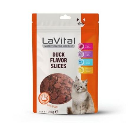 LaVital Ördekli Kedi Ödül Maması 80 Gr